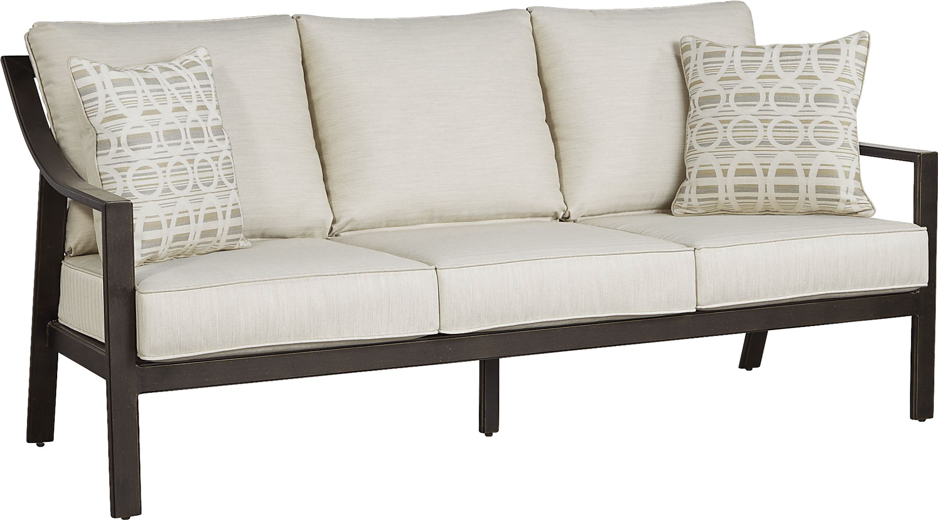 Manchester Hill Antique Bronze Outdoor Sofa - Image 1