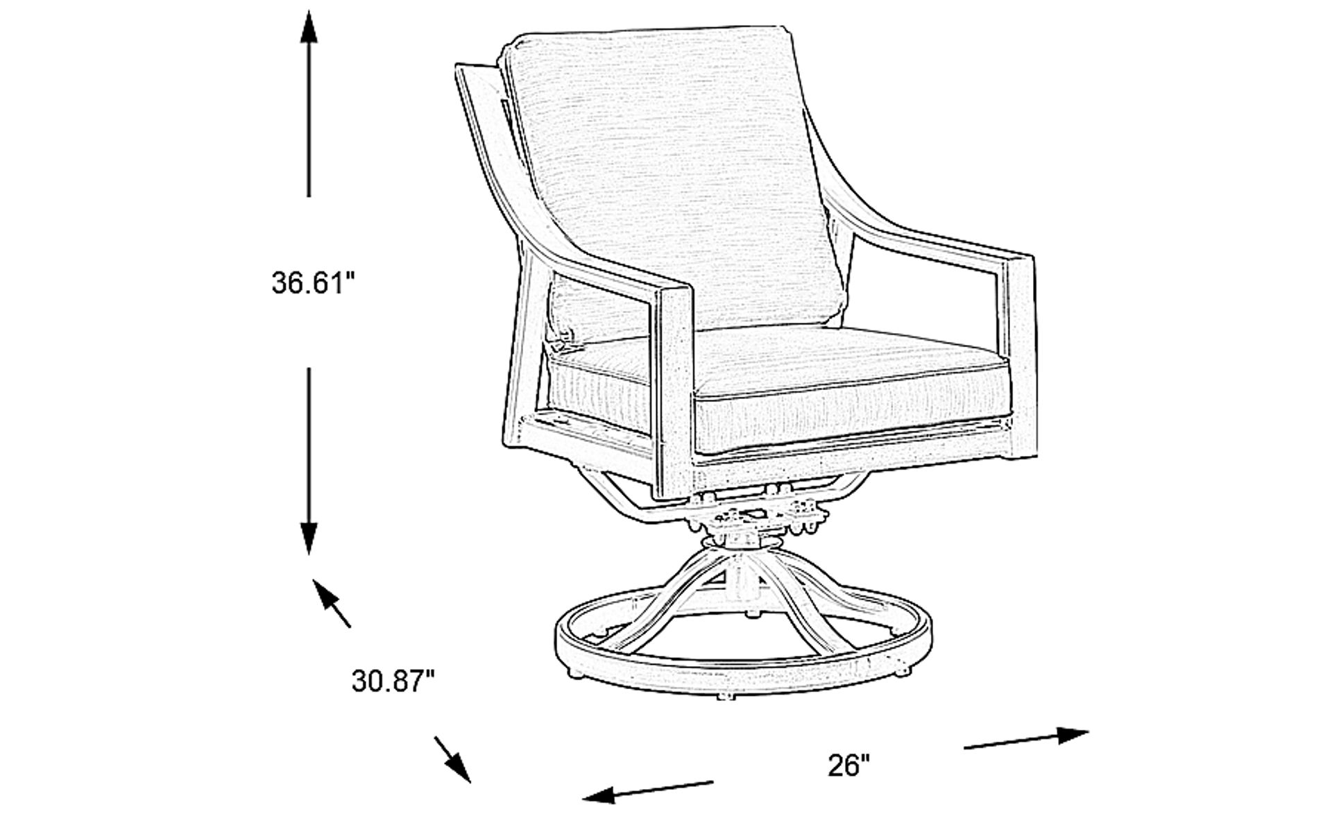 Dimension Image. Please refer to the Dimension Tab on this page for dimension details.