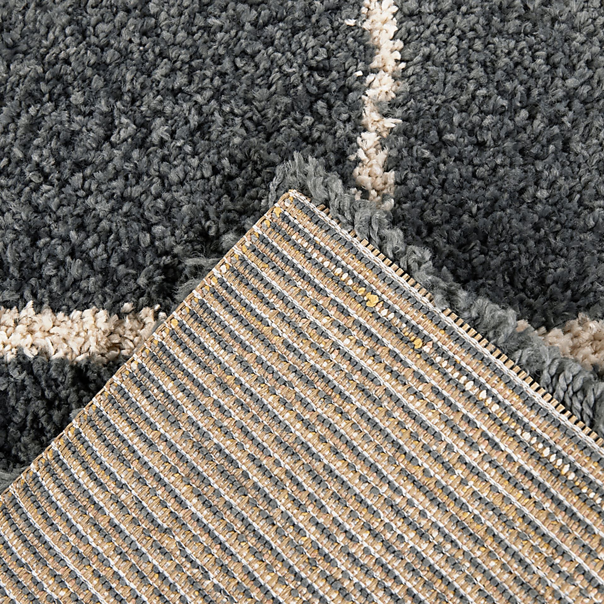 Kids Slatecheck Charcoal 5'3 x 7' Rug - Image 5