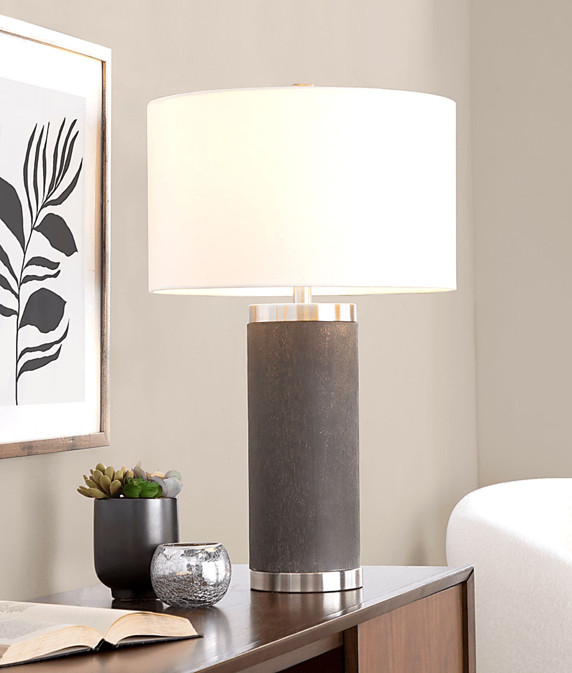 Mandevilla Street Gray Lamp - Image 2