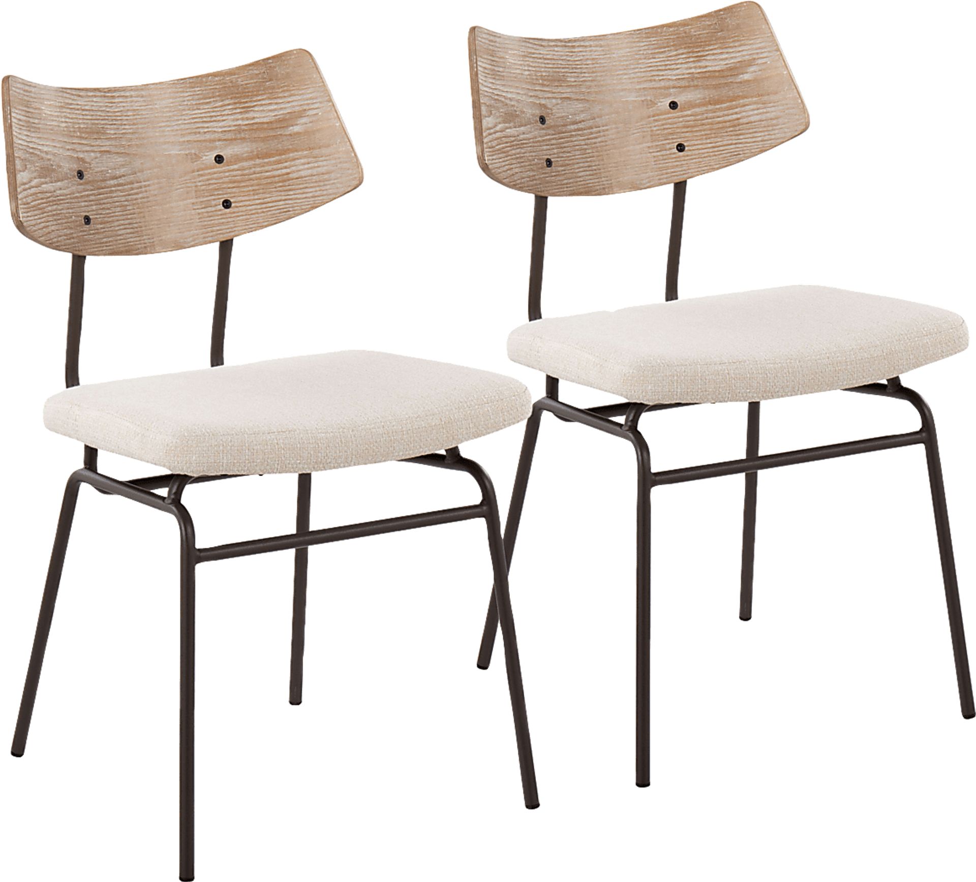 Mandigo Cream Side Chair Set of 2 - Image 1