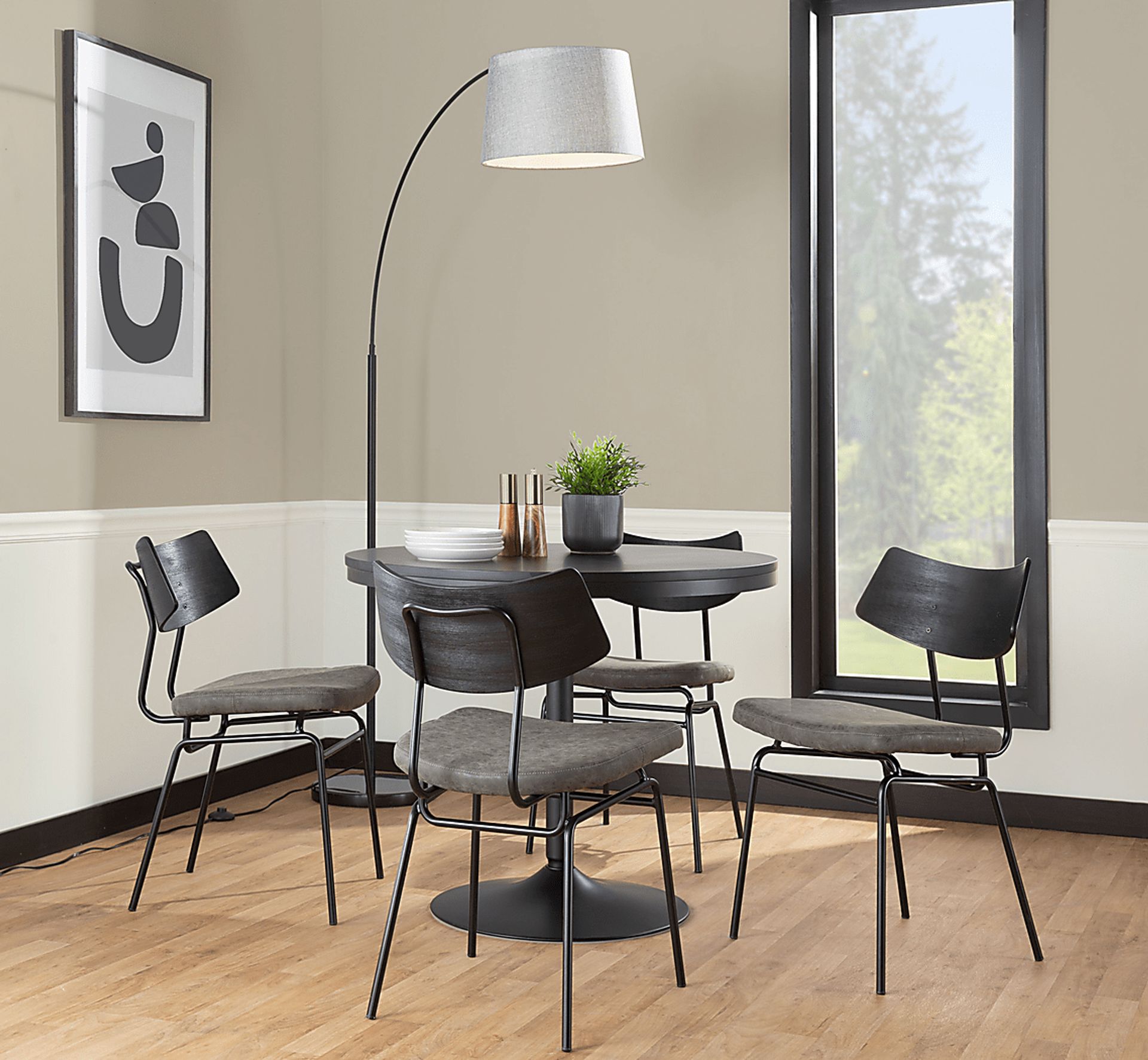 Mandigo Dark Gray Side Chair Set of 2 - Image 2