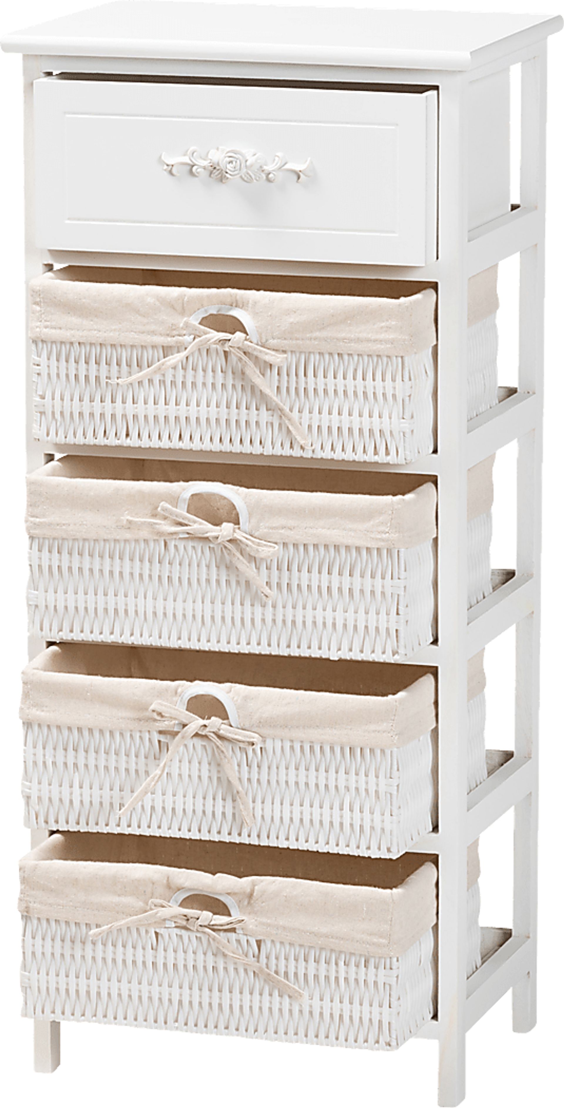 Manela White Small Accent Cabinet - Image 2