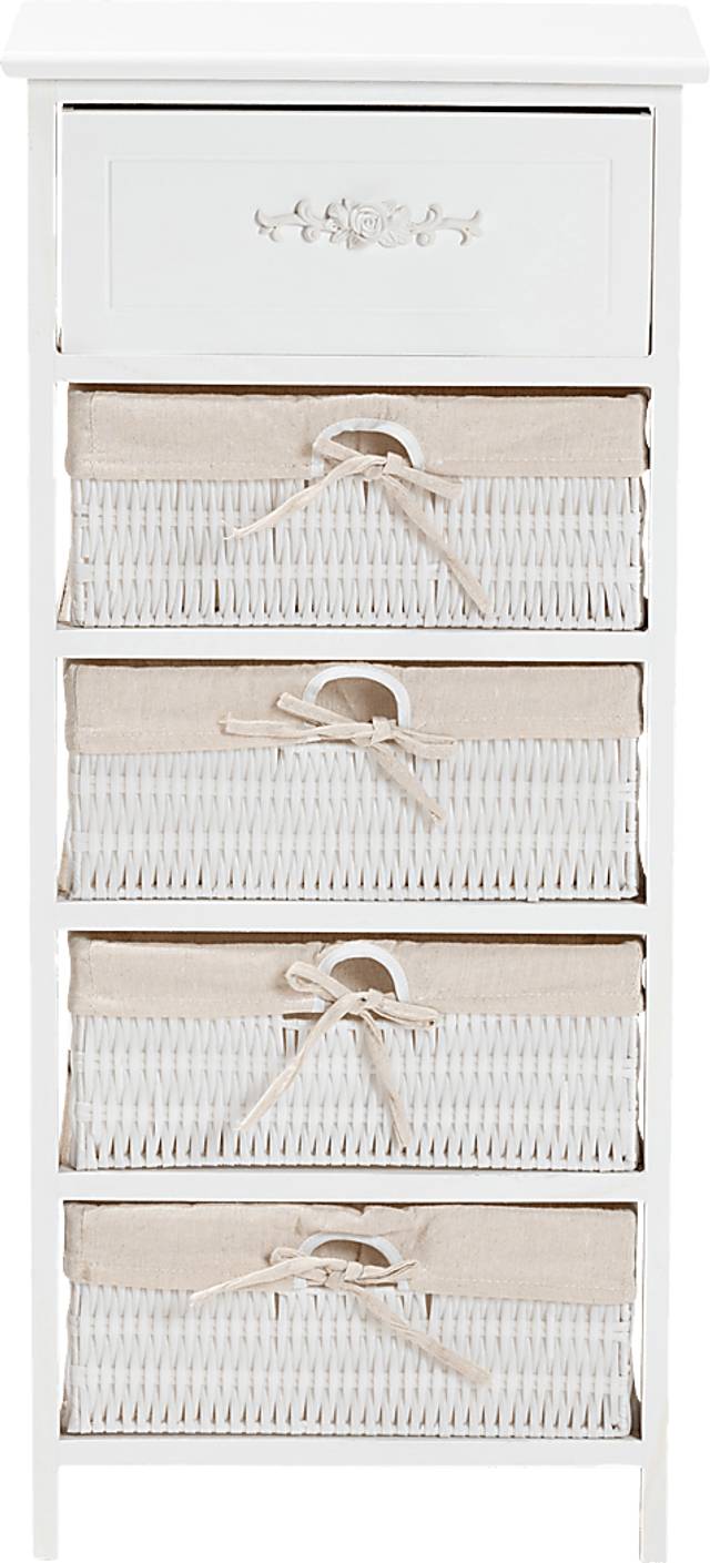Manela White Small Accent Cabinet - Thumbnail - Image 3