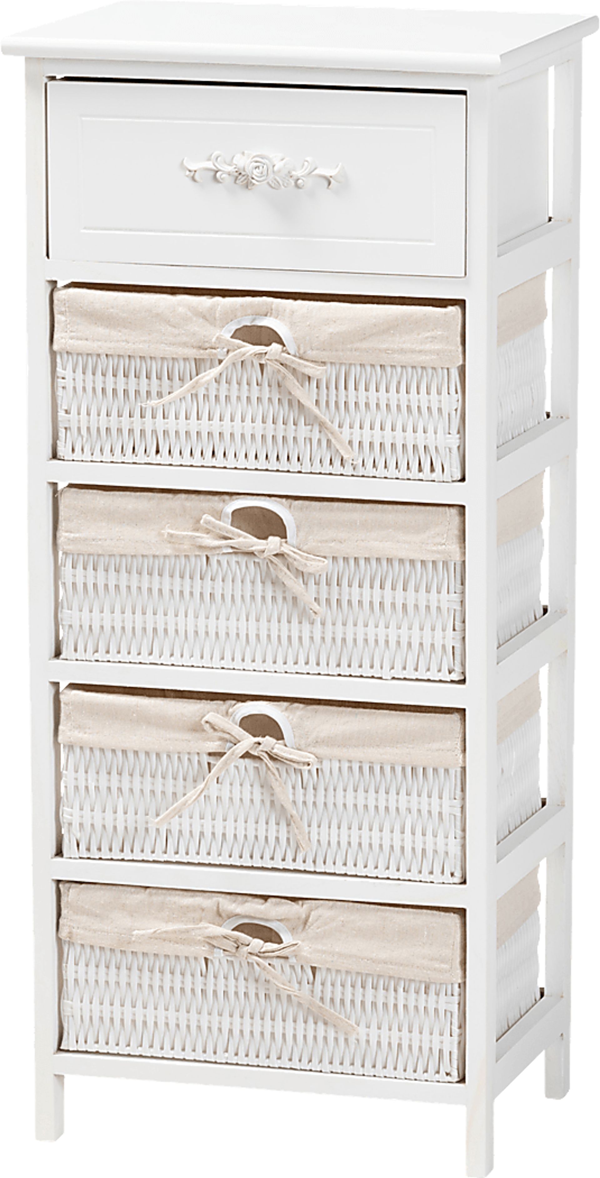Manela White Small Accent Cabinet - Image 1