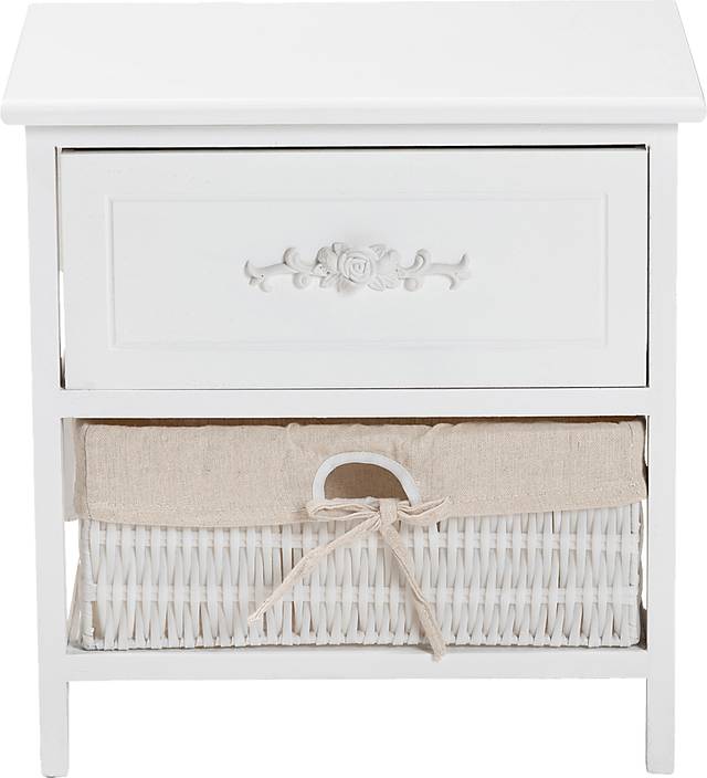 Manela White Small Nightstand - Thumbnail - Image 3