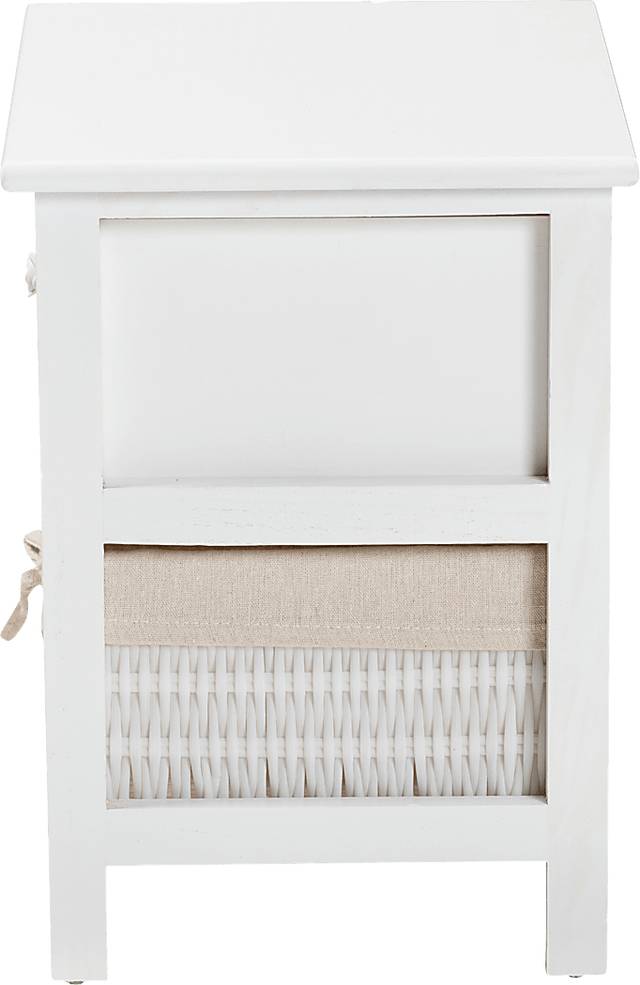 Manela White Small Nightstand - Thumbnail - Image 4