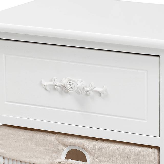 Manela White Small Nightstand - Thumbnail - Image 5