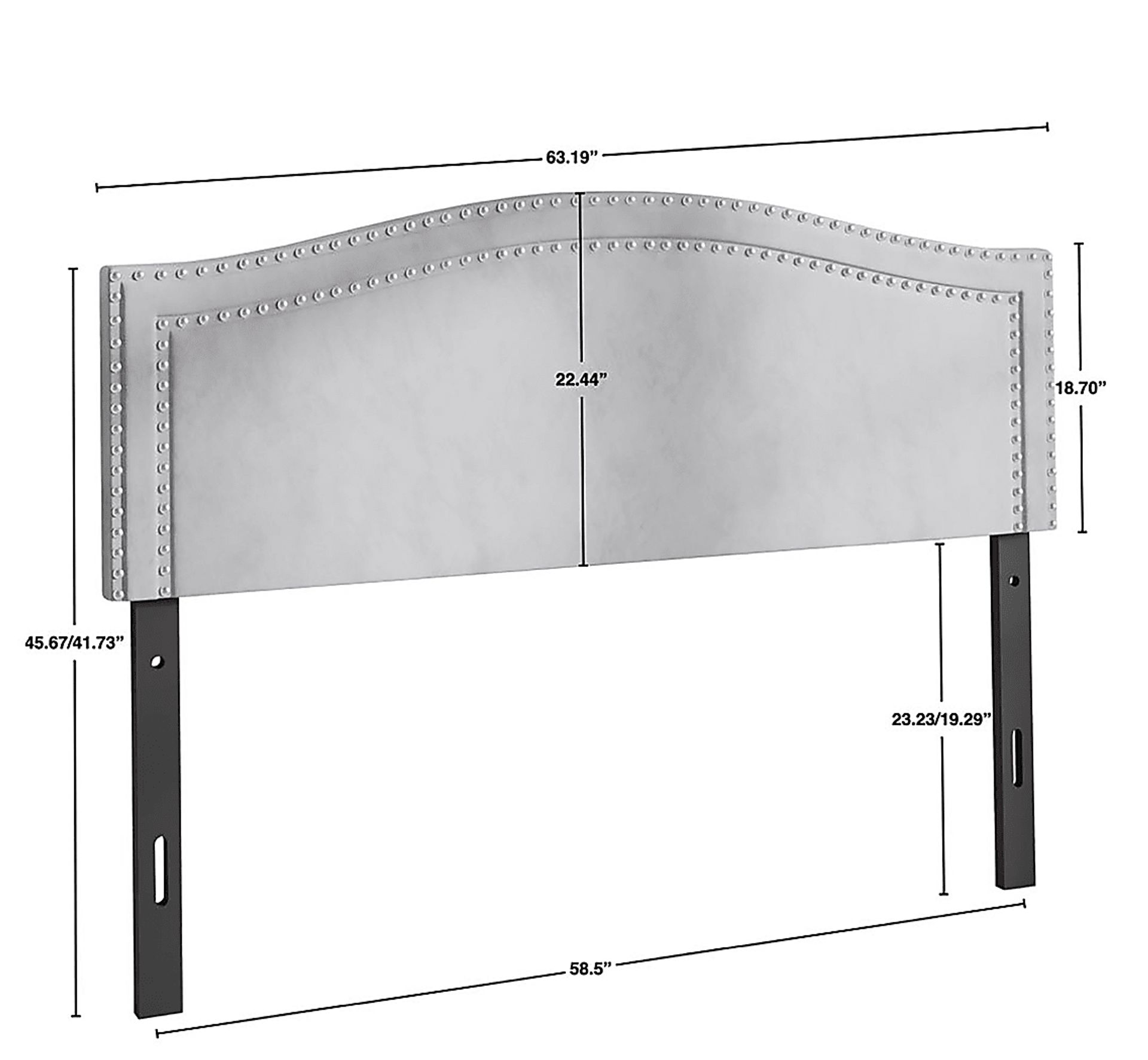 Maness Gray Queen Headboard - Image 4
