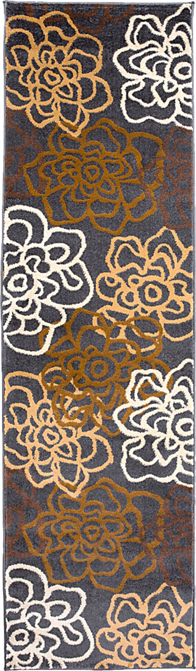 Mangal Brown 2' x 7'2 Runner Rug - Thumbnail - Image 1