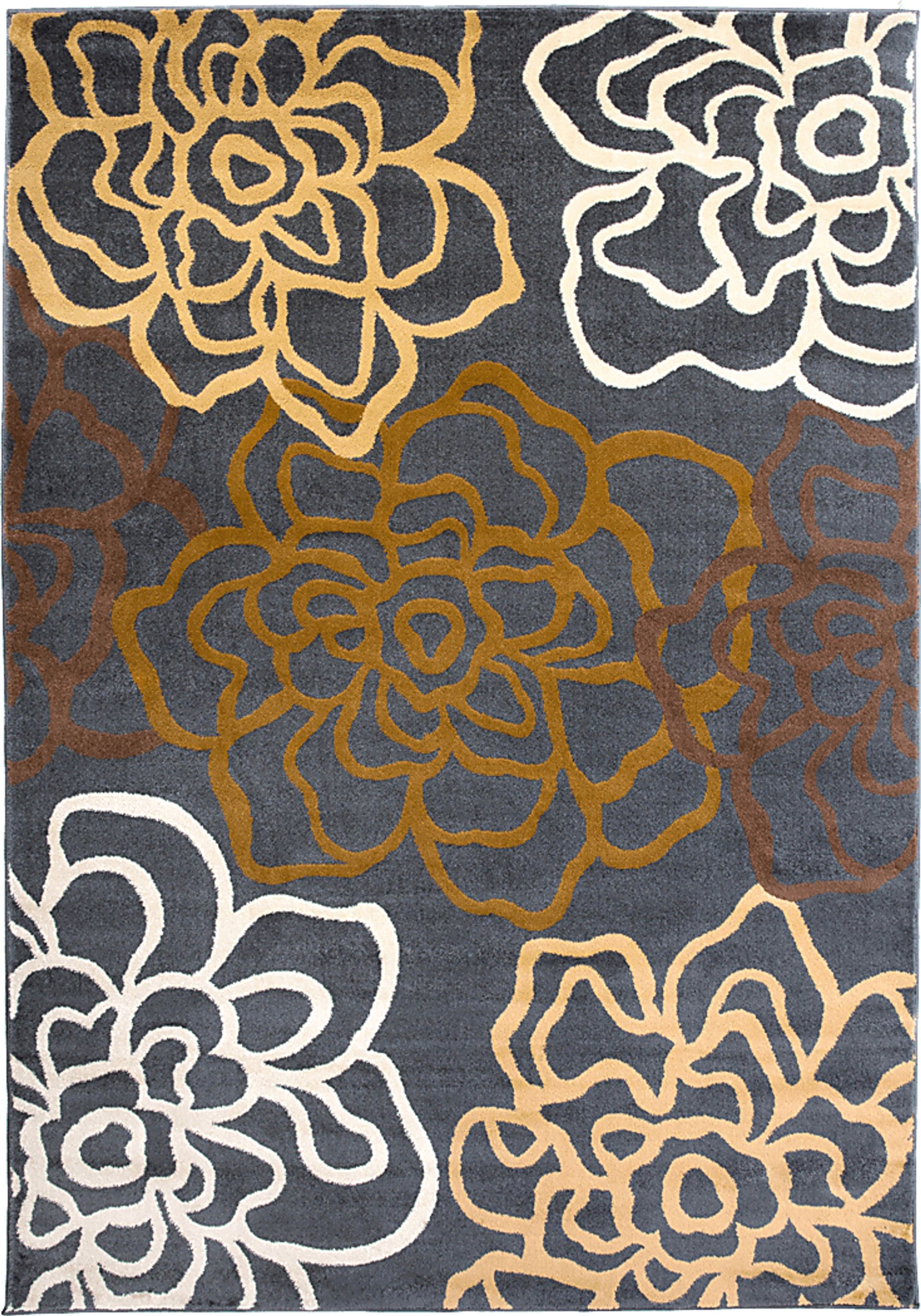 Mangal Brown 7'10 x 10'2 Rug - Image 1