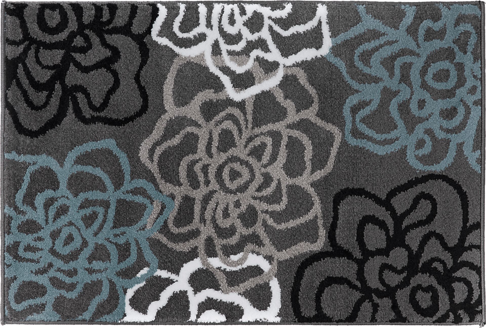 Mangal Dark Gray 2' x 3' Rug - Image 1