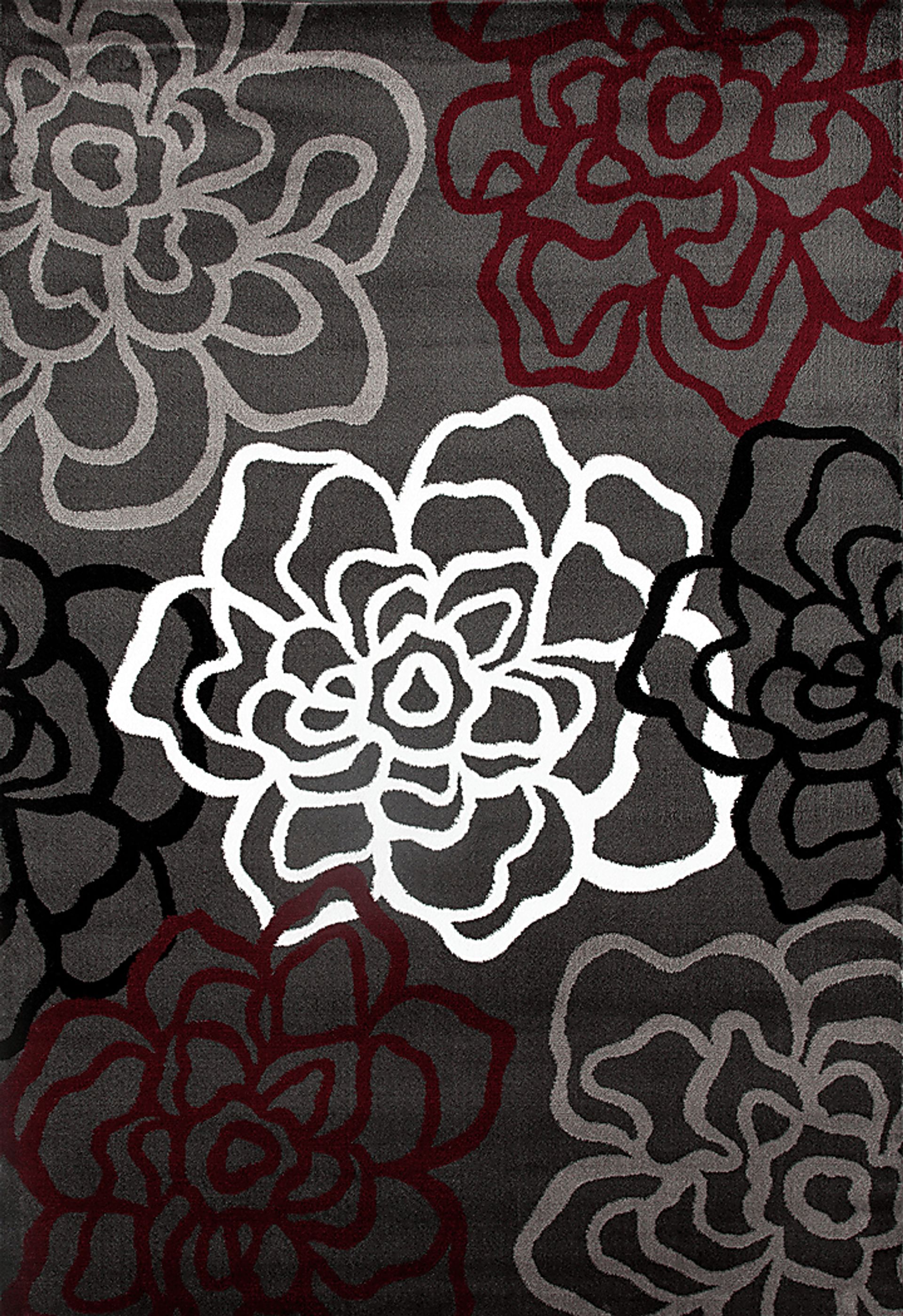 Mangal Red 5'3 x 7'3 Rug - Image 1
