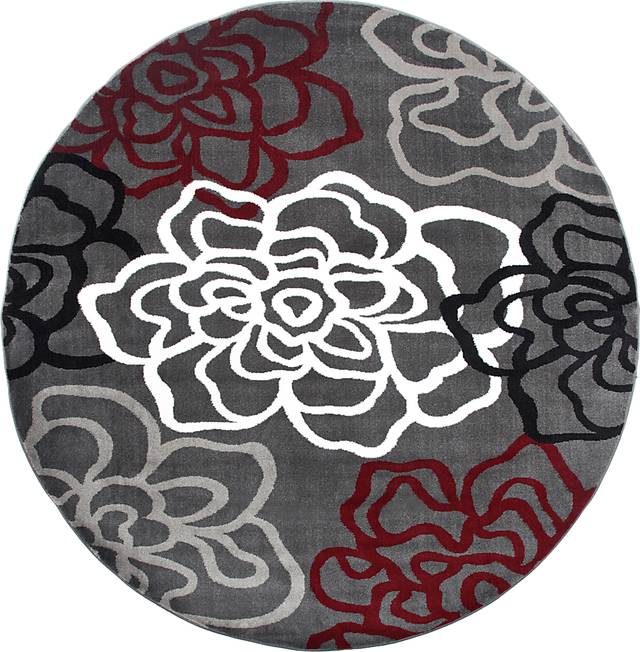Mangal Red 6'6 Round Rug - Thumbnail - Image 1