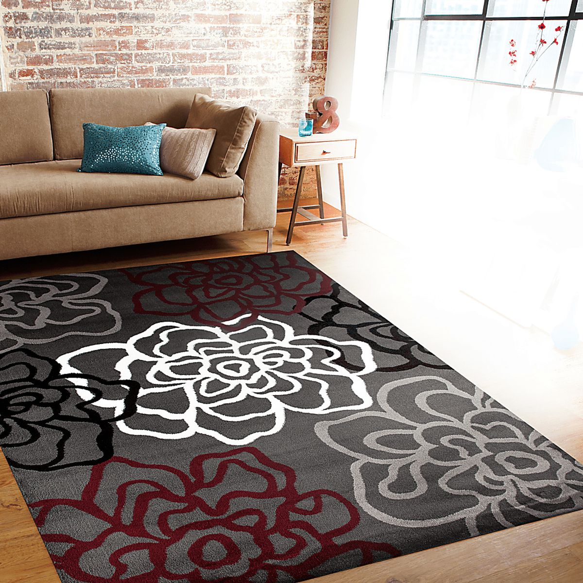 Mangal Red Rug | Rooms to Go
