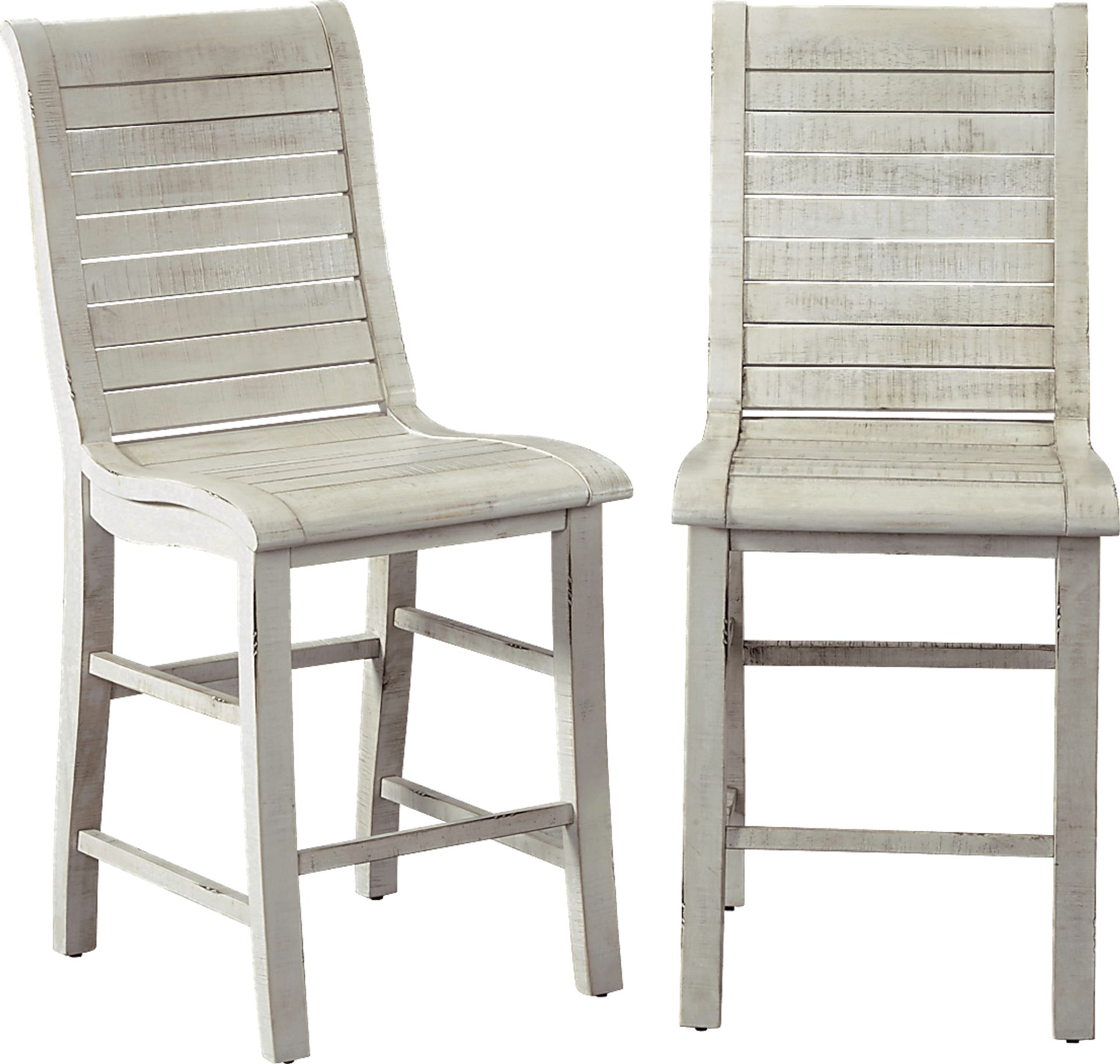Mangels White Counter Height Stool, Set of 2 - Image 1