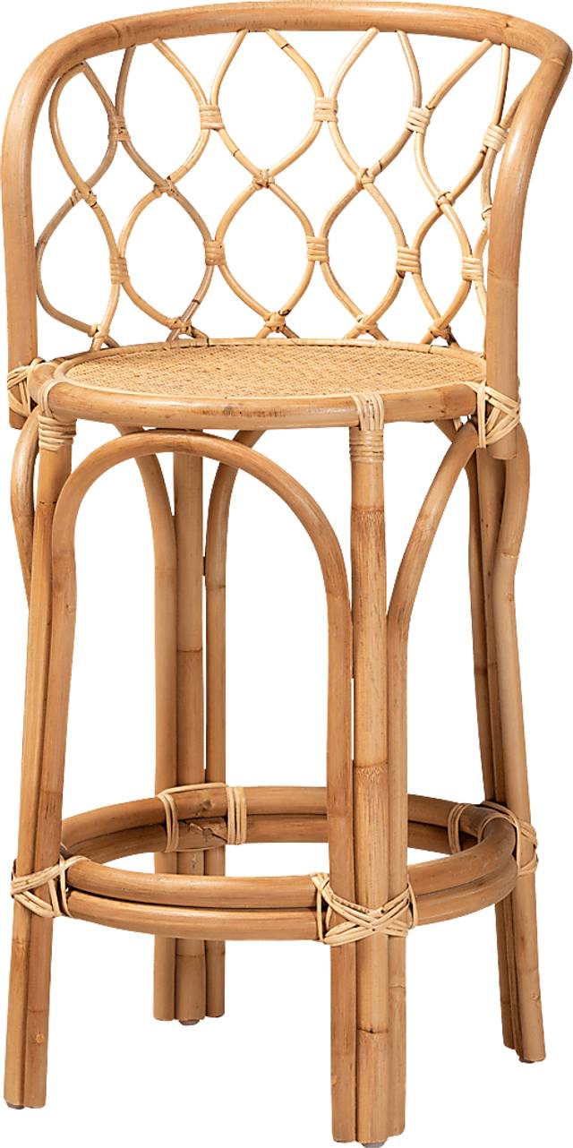 Mangin Brown Counter Height Stool - Thumbnail - Image 1