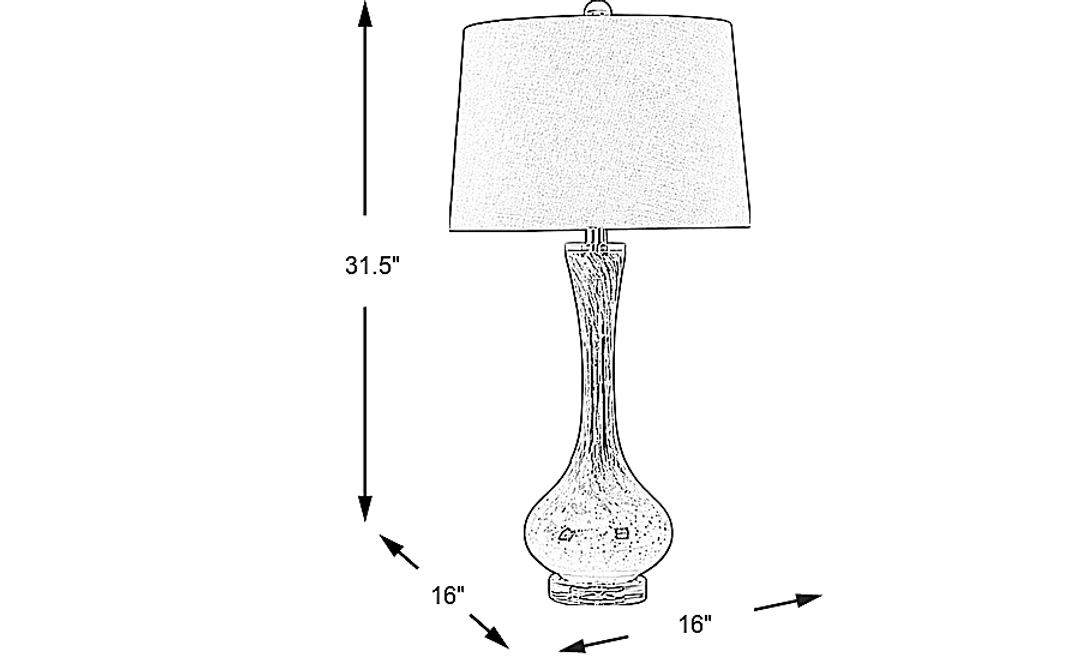 Mangin Hills Black Lamp