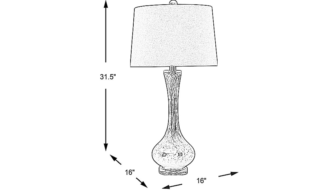 Mangin Hills Black Lamp