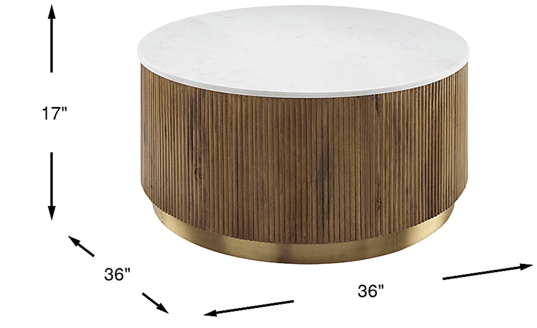 Mango Bay Brown Cocktail Table