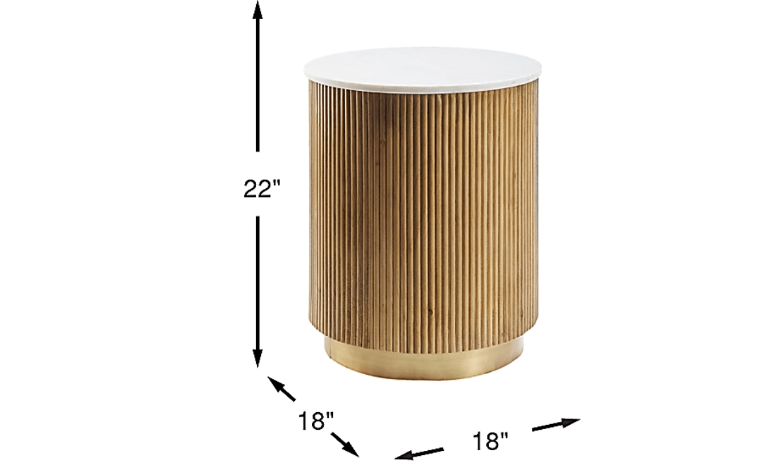 Mango Bay Brown End Table