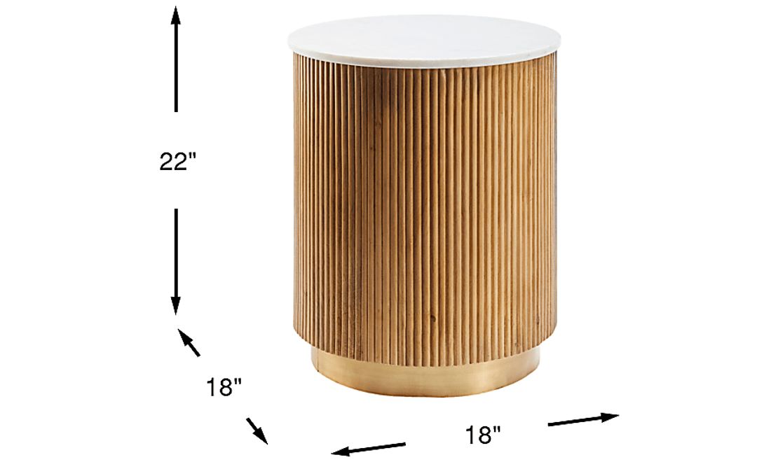 Mango Bay Brown End Table