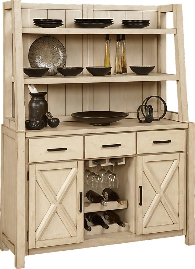 Mango Bisque 2 Pc China Cabinet - Thumbnail - Image 2