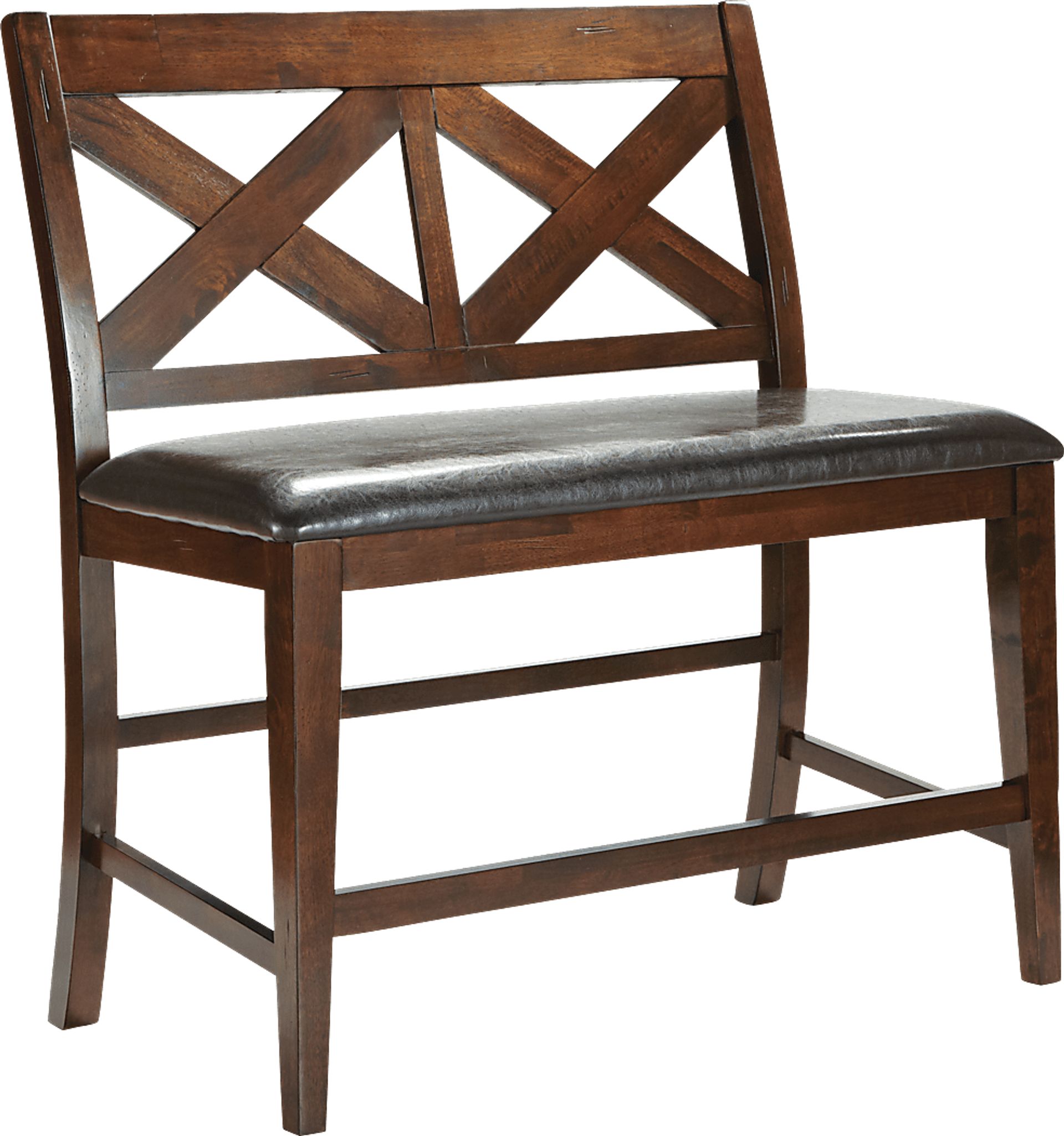 Mango Burnished Walnut Counter Height Bench - Image 1