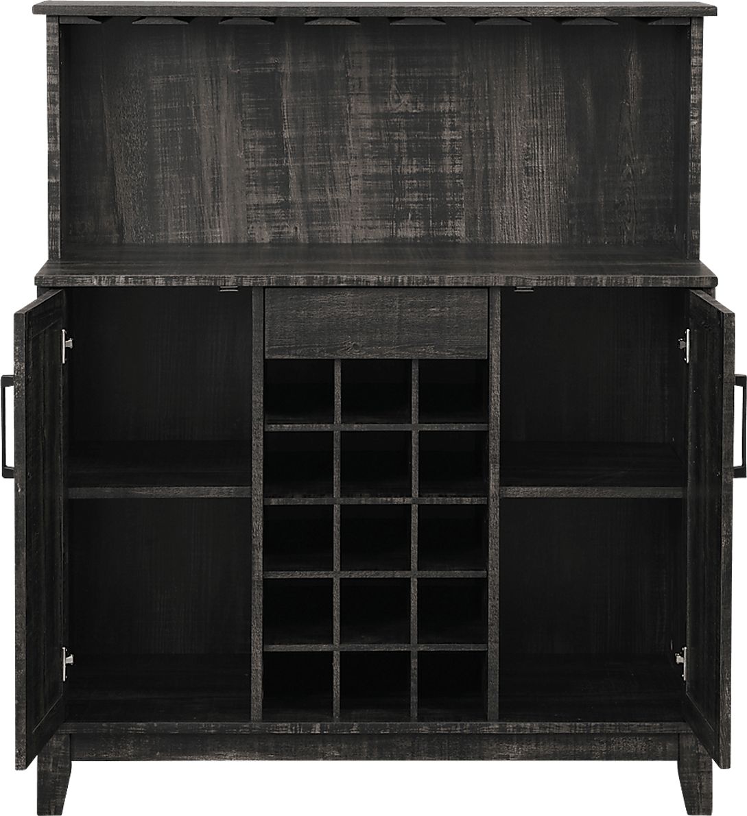 Mankato Charcoal Bar Cabinet - Rooms To Go