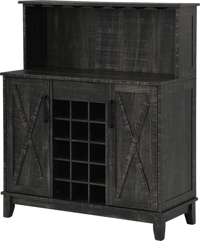 Mankato Charcoal Bar Cabinet - Thumbnail - Image 3