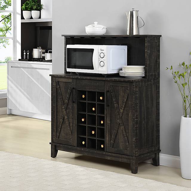 Mankato Charcoal Bar Cabinet - Thumbnail - Image 5