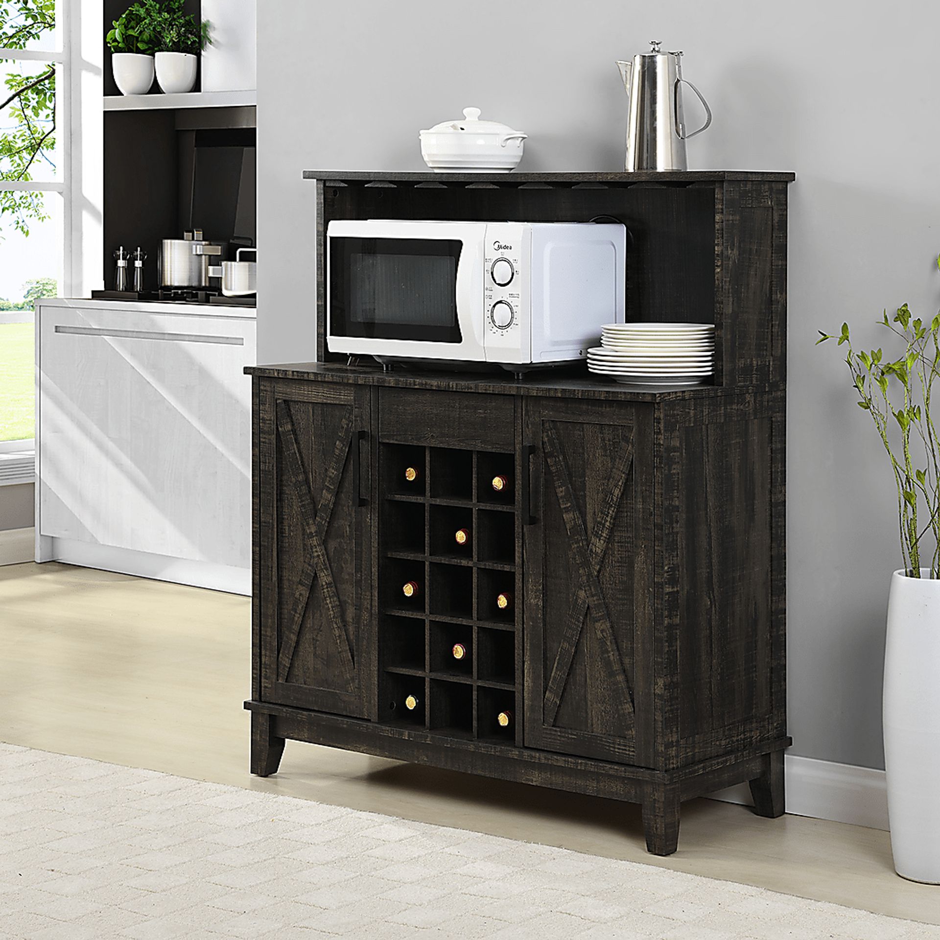 Mankato Charcoal Bar Cabinet - Image 5