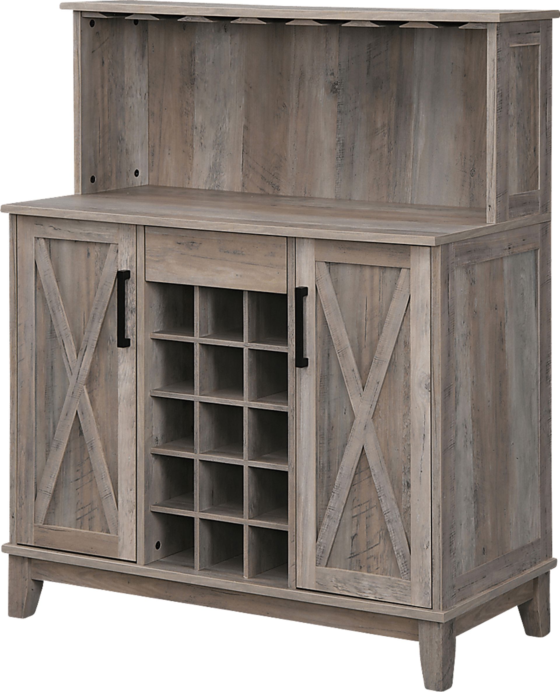 Mankato Gray Bar Cabinet | Rooms to Go