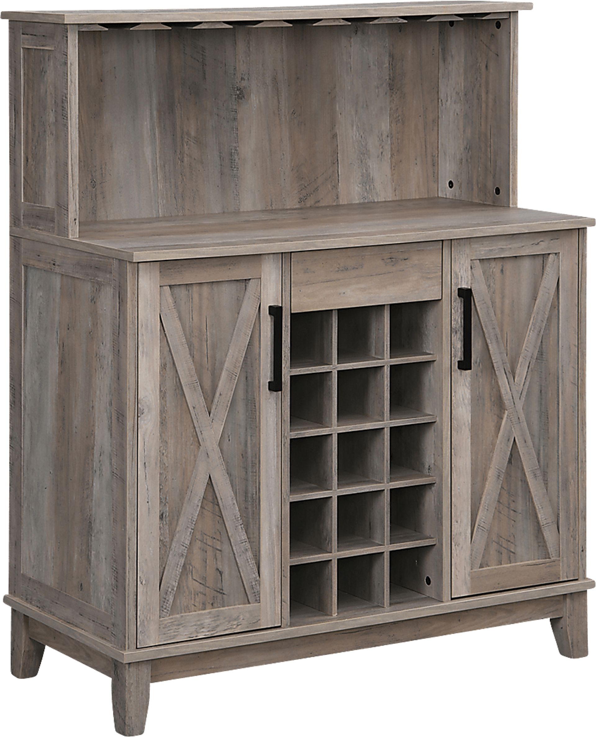 Mankato Gray Bar Cabinet | Rooms to Go