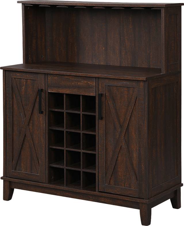 Mankato Mahogany Bar Cabinet - Thumbnail - Image 2