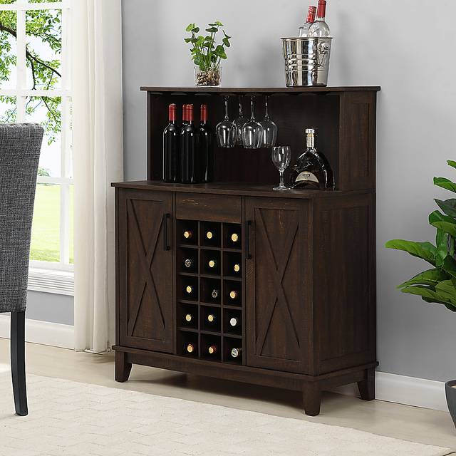 Mankato Mahogany Bar Cabinet - Thumbnail - Image 5
