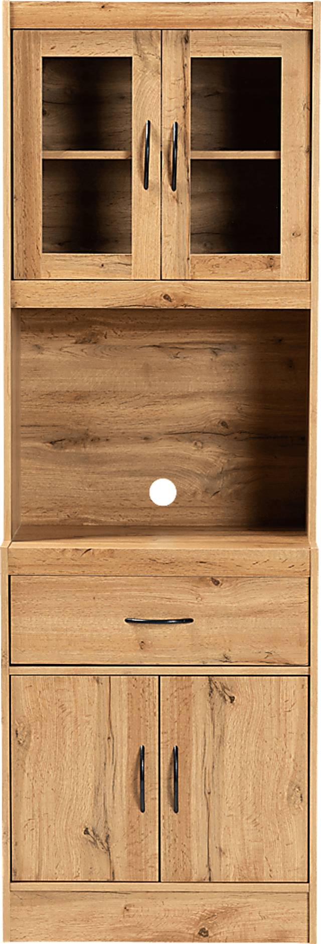 Mannheim Brown Accent Cabinet with Hutch - Thumbnail - Image 3