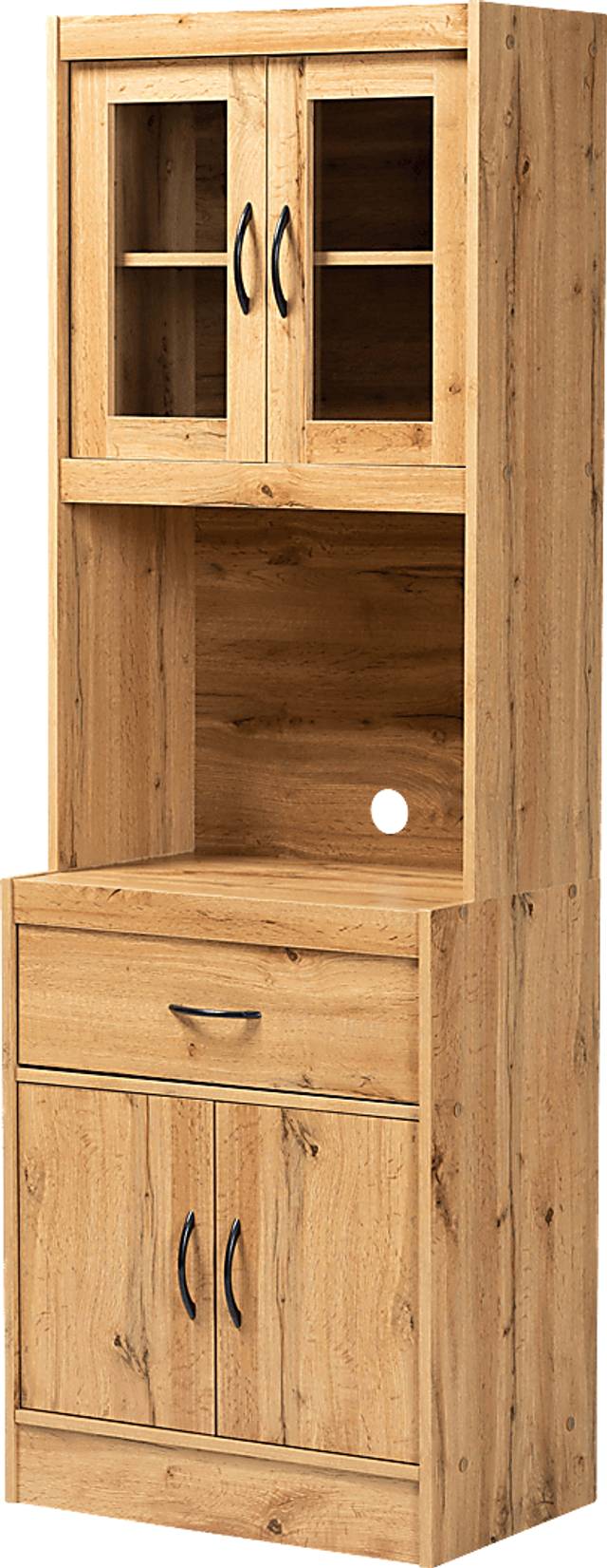 Mannheim Brown Accent Cabinet with Hutch - Thumbnail - Image 1
