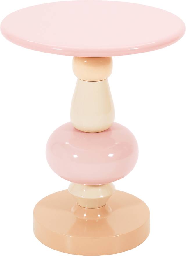 Manomet Pink and Orange End Table - Thumbnail - Image 3