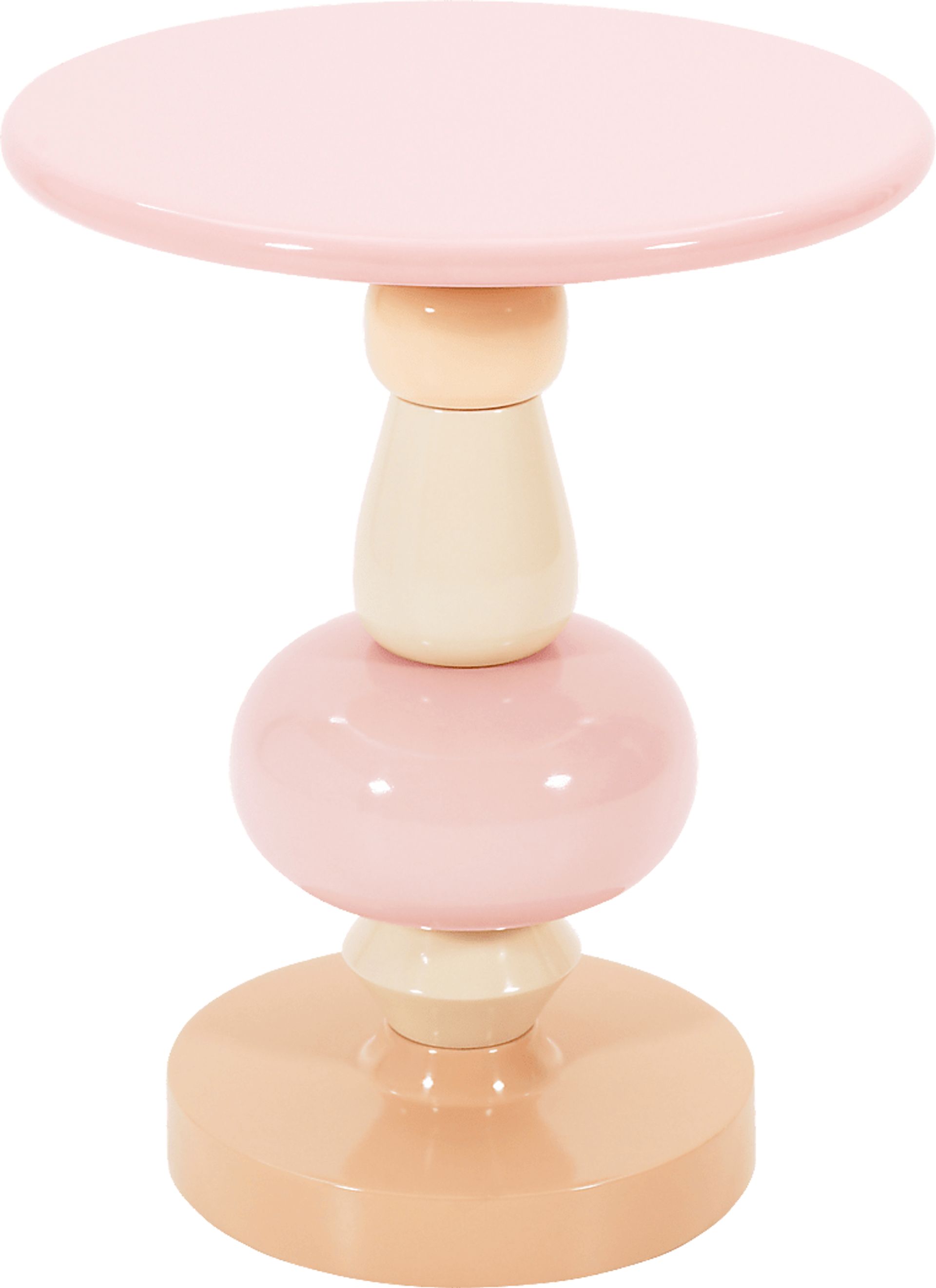 Manomet Pink and Orange End Table - Image 3