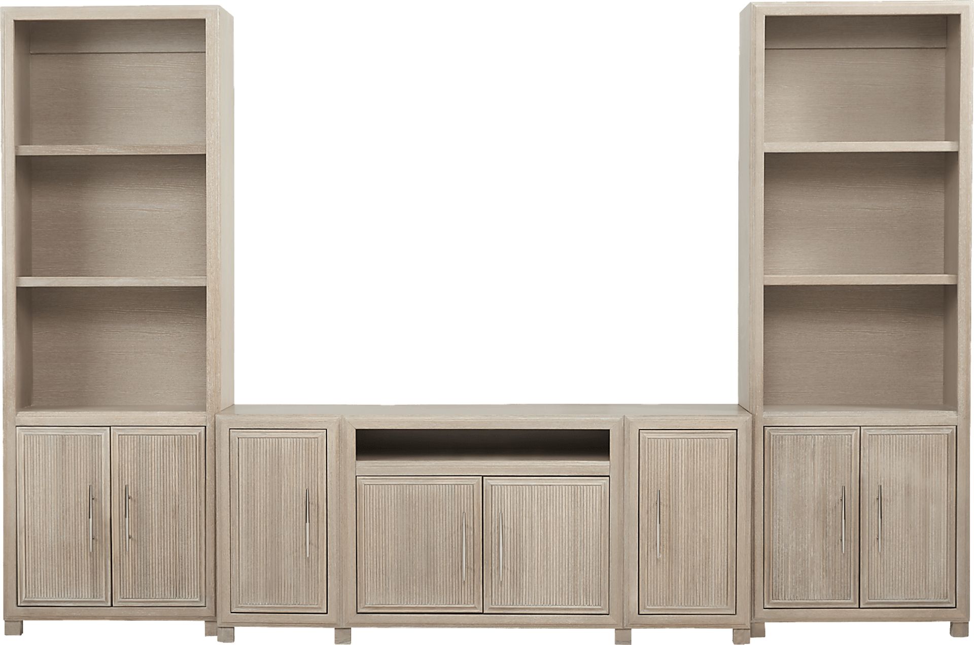 Manor Bridge Taupe 3 Pc Wall Unit with 66 in. Console - Image 2