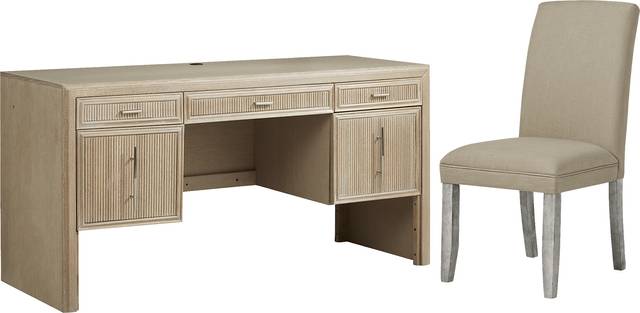 Manor Bridge Taupe Desk and Portobello Chair - Thumbnail - Image 1