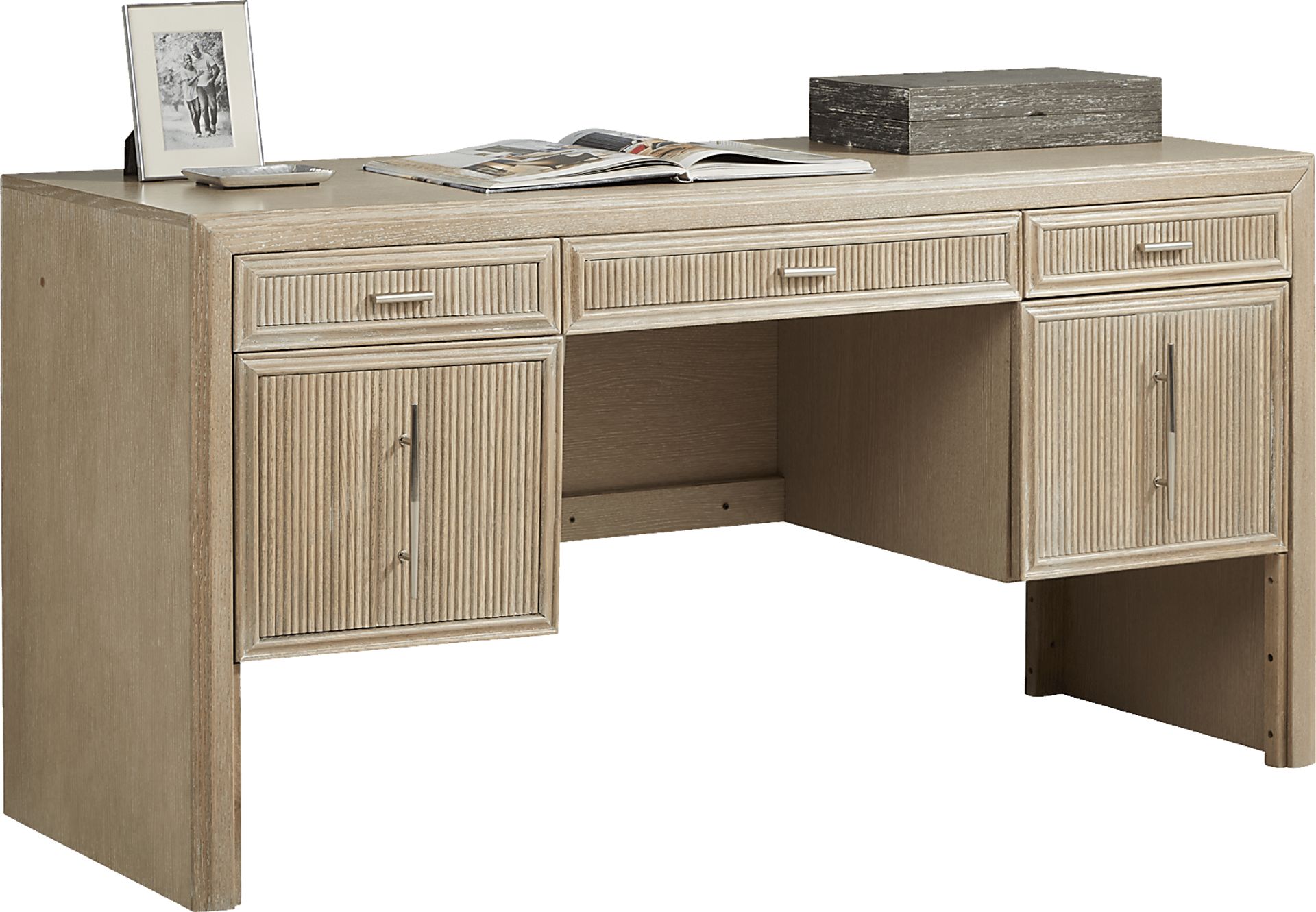 Manor Bridge Taupe Desk - Image 1