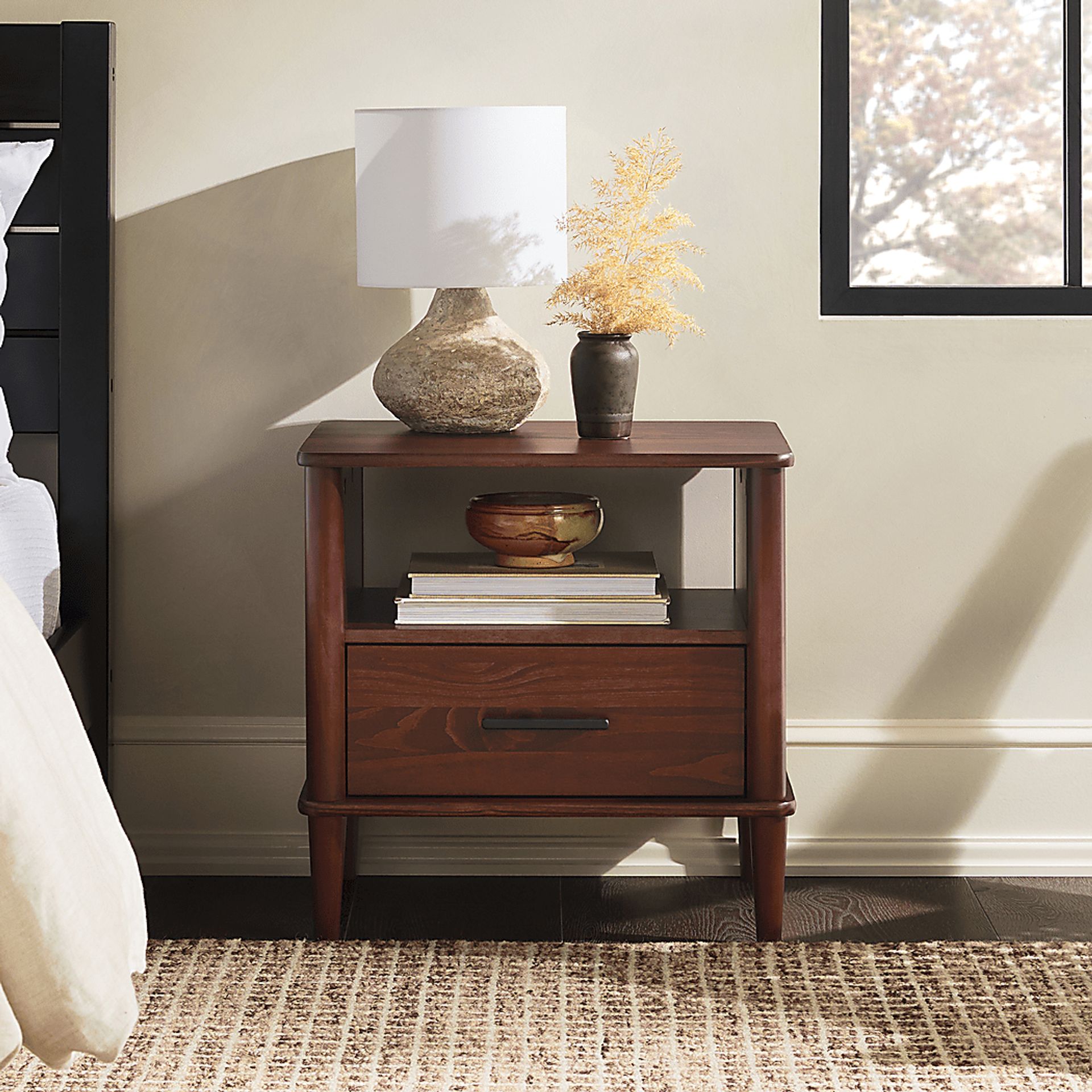 Manorhaven Walnut Nightstand - Image 3