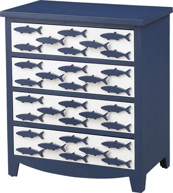 Manorside Blue Accent Cabinet