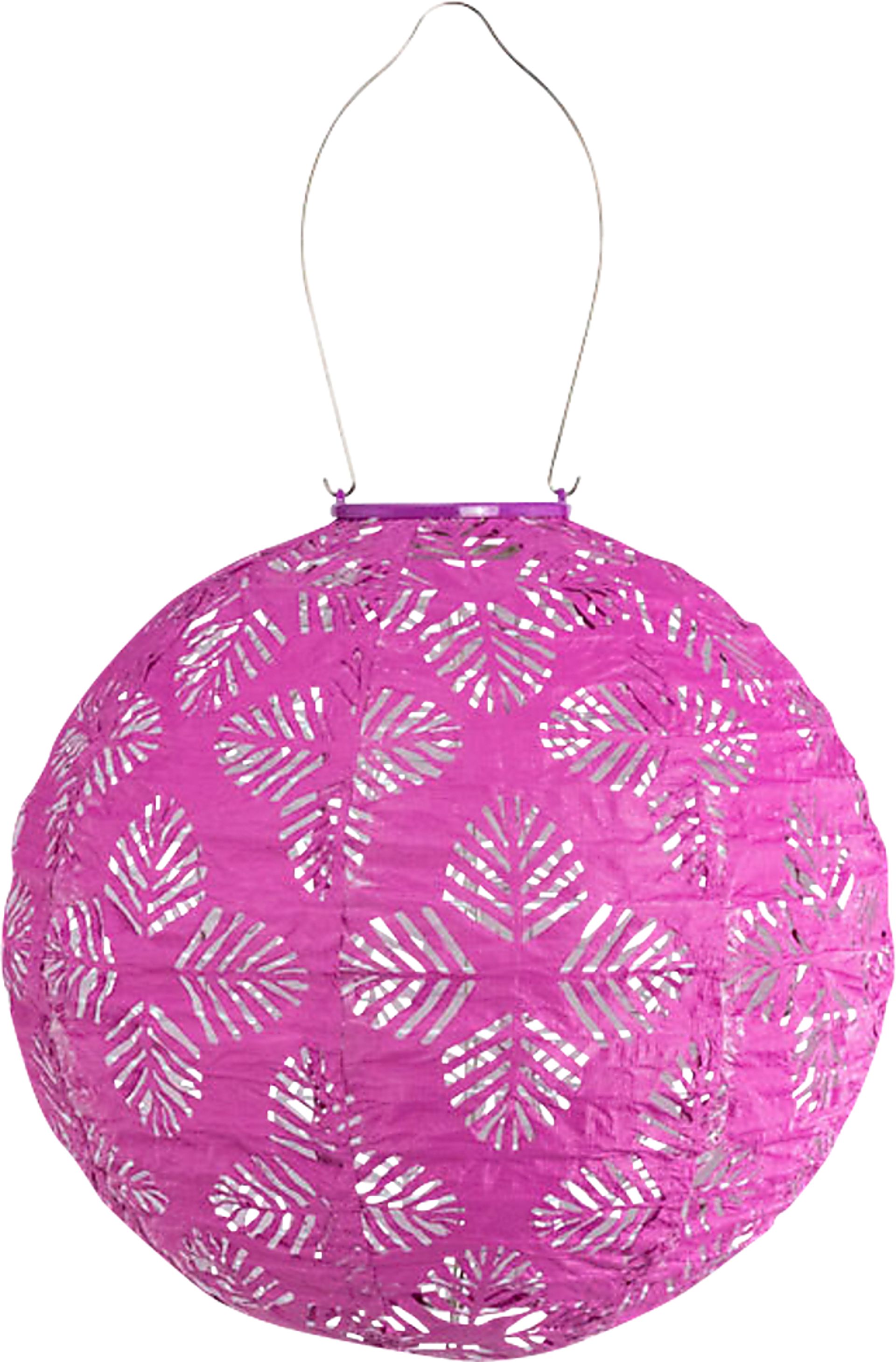 Mansduff Purple Outdoor Solar Lantern - Image 1