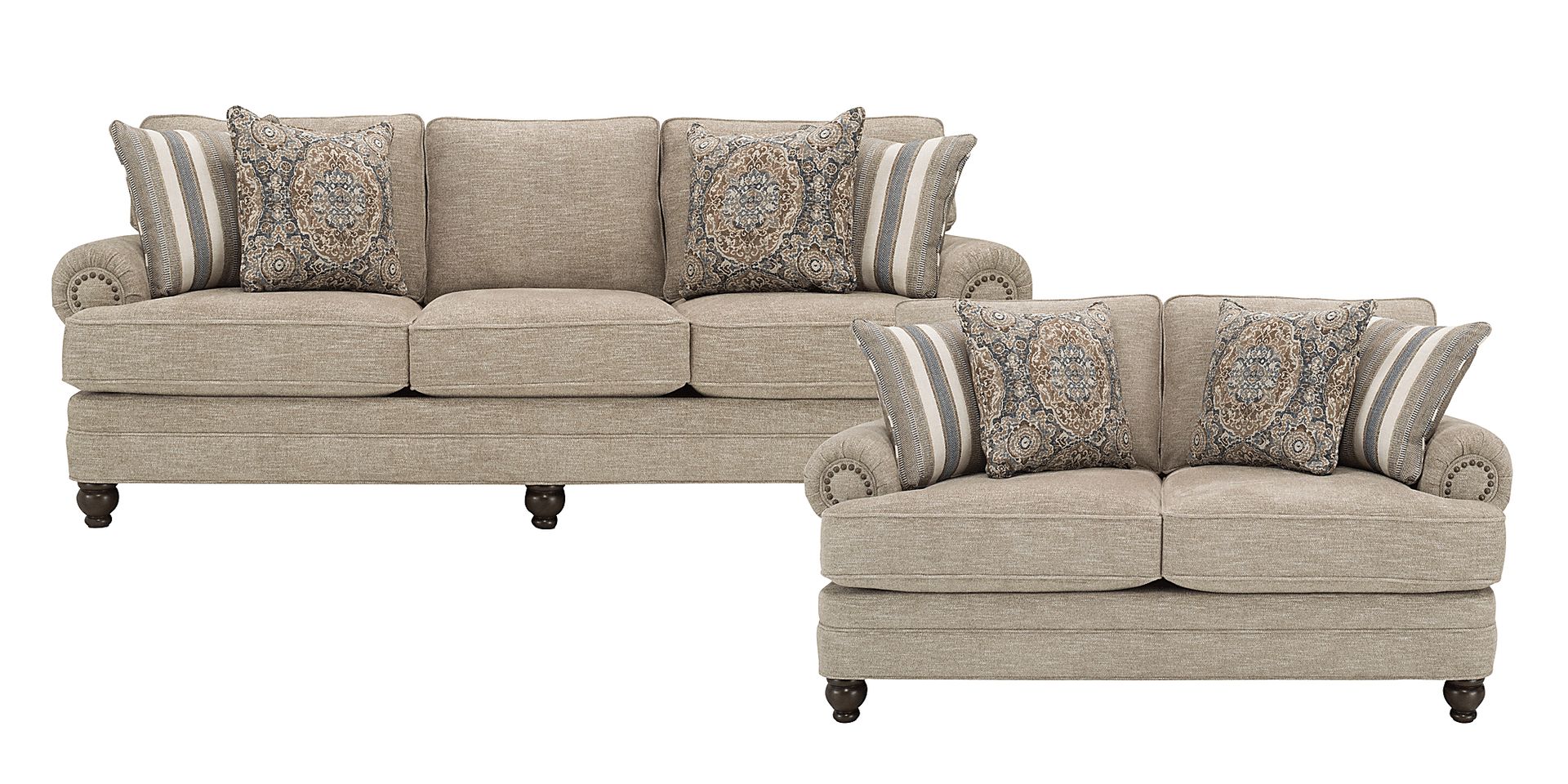 Mansfield Linen Loveseat - Image 2