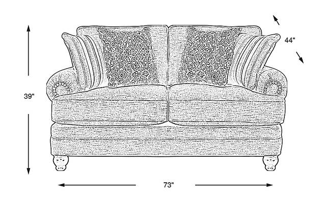 Dimension Image. Please refer to the Dimension Tab on this page for dimension details.