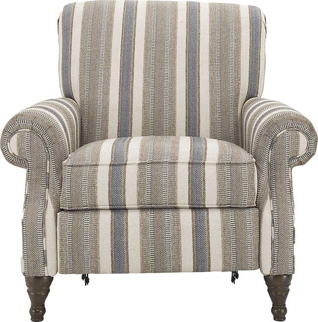 Mansfield Linen Push Back Recliner - Thumbnail - Image 1