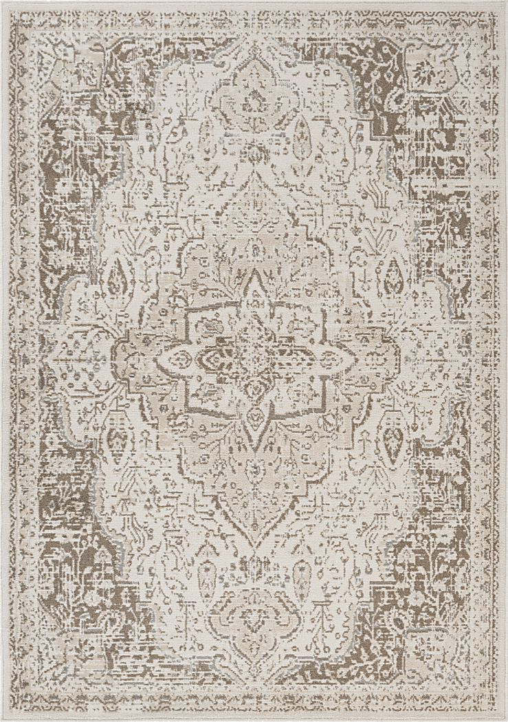 Manslet Cream/Beige 6'7 x 9' Rug